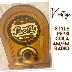 Vintage-Style Pepsi Cola AM/FM Radio